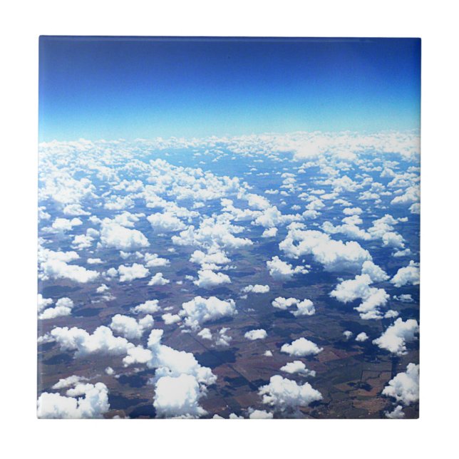 Over the Cloud Ceramic Tile (Front)