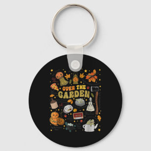 Over The Halloween Garden Wall Pumpkin Fall Thanks Key Ring
