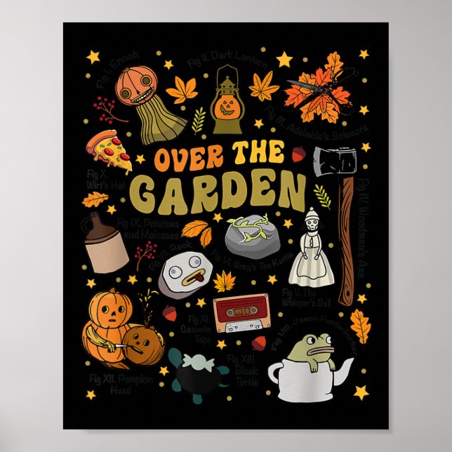 Over The Halloween Garden Wall Pumpkin Fall Thanks Poster (Front)