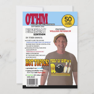 Over the Hill 50th Birthday Invitations