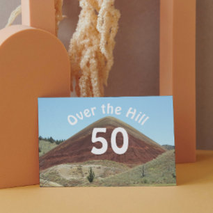 Over the Hill 50th Funny Birthday Card