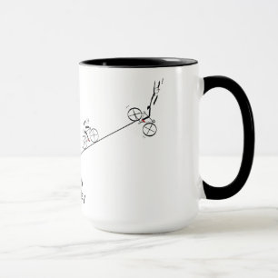 Over The Hill Bicyclist Birthday Mug
