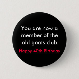 over the hill birthday button