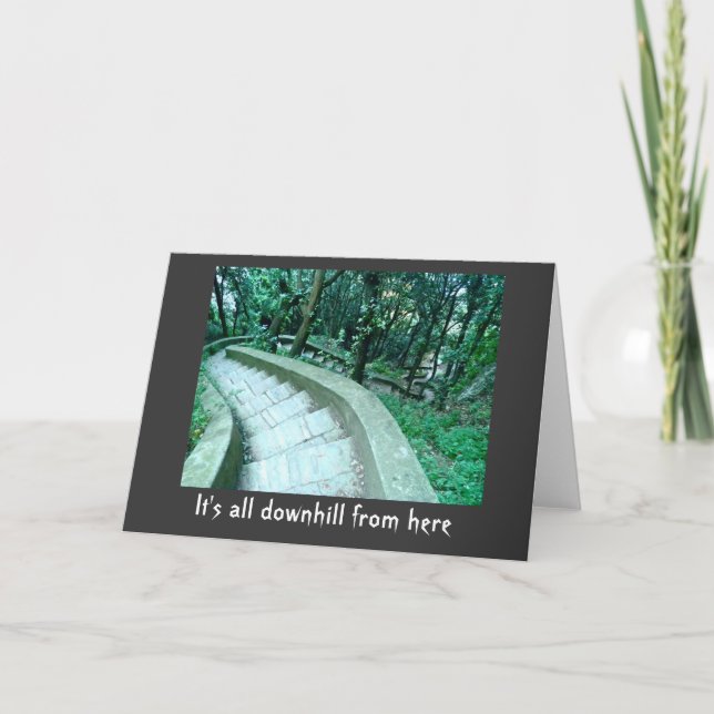 Over the Hill Birthday Card (Front)