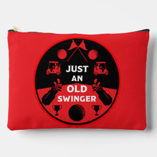 Over The Hill Birthday Golfer Accessory Pouch