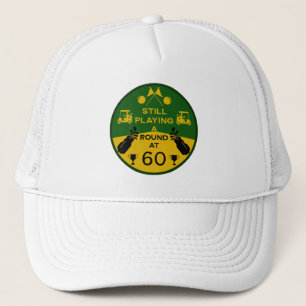 Over The Hill Birthday Golfer Trucker Hat