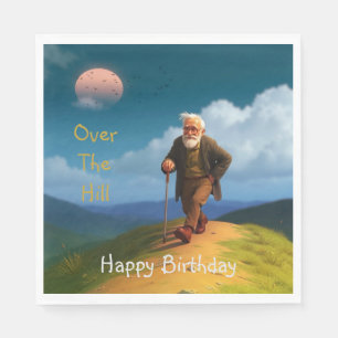 Over The Hill Birthday Napkin
