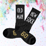 Over The Hill Birthday Party Favour Old Man New Socks<br><div class="desc">Celebrate his milestone celebration with these whimsical socks.  Personalise them as you choose,  socks are available in any size and colour.  Just another way to make your party memorable.  Look for other fun ideas all part of Party Party Party collection.</div>