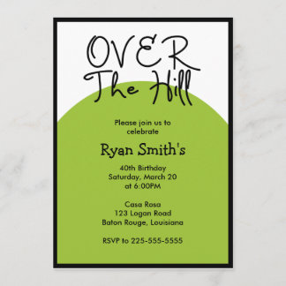 Over the Hill Birthday (Today's Best Award) Invitation