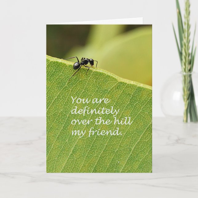 Over The Hill Card (Front)