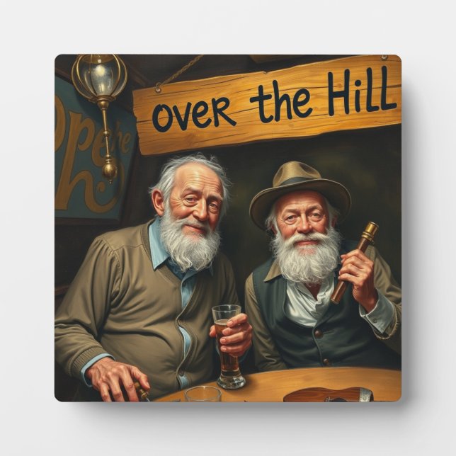Over The Hill Club 2 Plaque (Front)