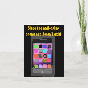 Over the Hill Humourous Birthday phone app Card