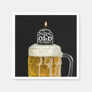 Over the Hill Tombstone Birthday Paper Plate Napkin