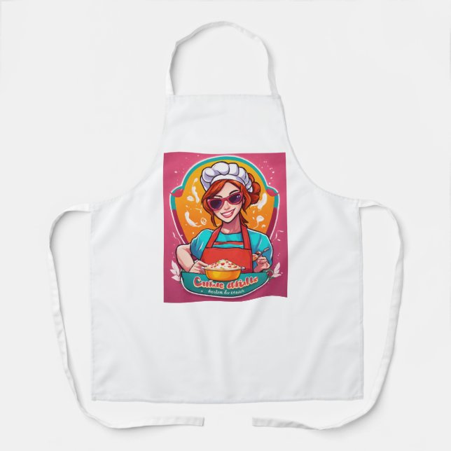 Over the kitchen chef count animation  apron (Front)