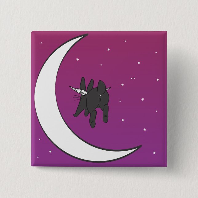 OVER THE MOON 15 CM SQUARE BADGE (Front)