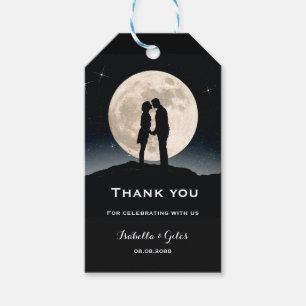 Over the Moon and Starry Night Wedding Gift Tags