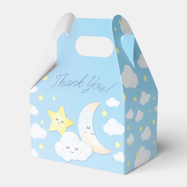 Over the Moon and Stars Favour Box (Front Side)