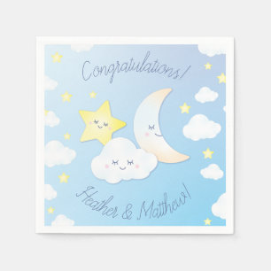 Over the Moon and Stars Napkin