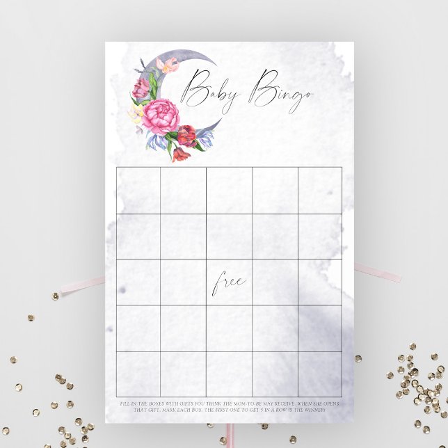 Over the Moon Baby Bingo game (Creator Uploaded)