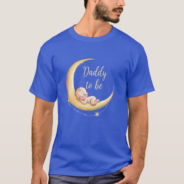 Over the moon Baby Celestial-Themed Baby shower T-Shirt (Front)