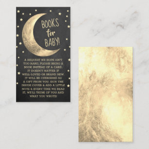 Over The Moon   Baby Shower Books For Baby Enclosu Enclosure Card