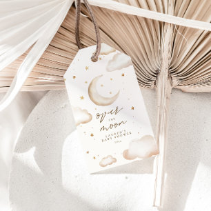 Over the Moon Baby Shower Favour Tag