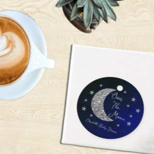 Over The Moon Baby Shower Favour Tags