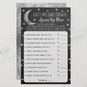 Over The Moon   Baby Shower Guess The Price Game