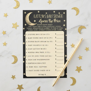 Over The Moon   Baby Shower Guess The Price Game