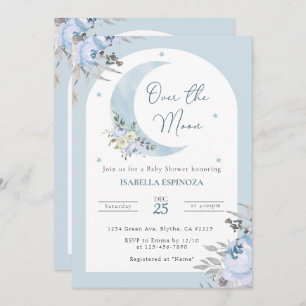 Over the Moon Baby Shower Invitation