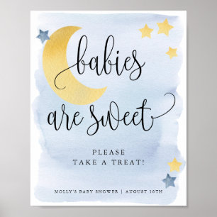 Over the Moon, Blue Babies Are Sweet Treat/Favour Poster