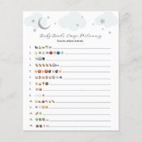 Over the Moon Blue Silver Baby Books Emoji Game 