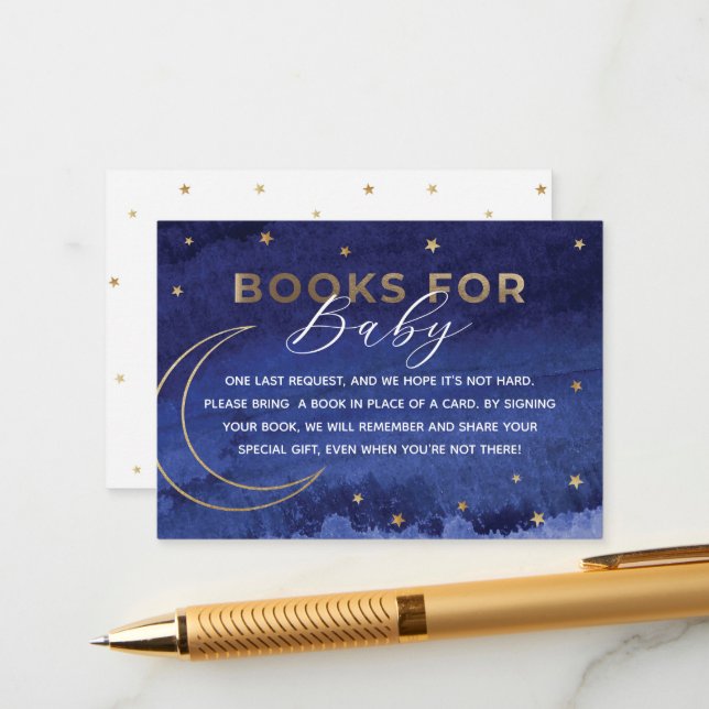 Over the Moon Book Request Insert Card (Front/Back In Situ)