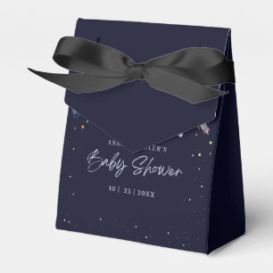 Over The Moon Boy Baby Shower Party Space Galaxy Favour Box
