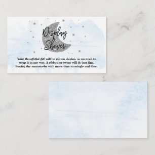 Over The Moon Boys Baby Shower Display Shower Enclosure Card