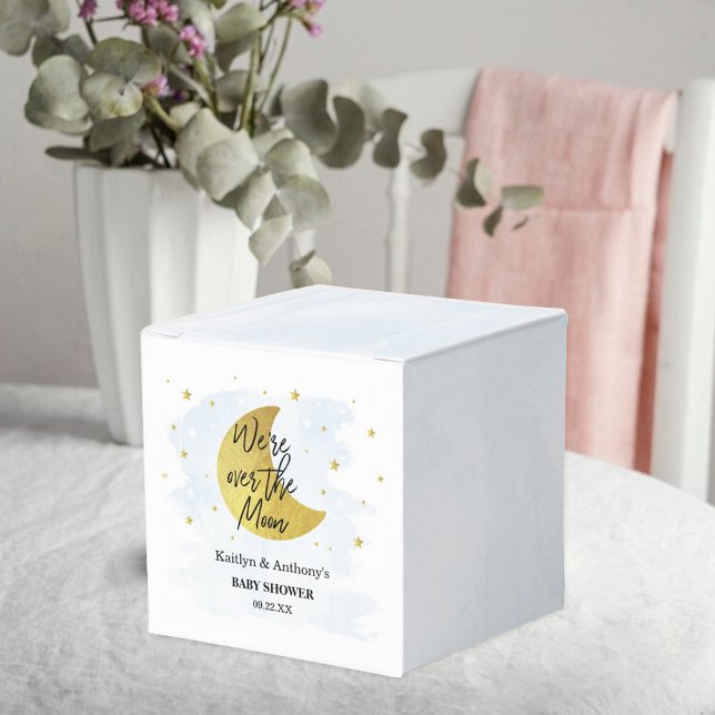 Over The Moon | Boys Baby Shower Favour Box (Creator Uploaded)