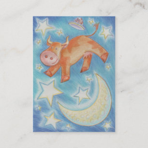 Over the Moon business card chubby