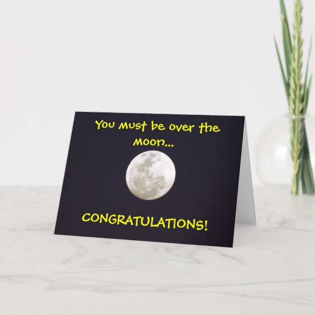 Over the Moon Card (Front)