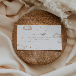 Over the Moon Diaper Raffle Card
