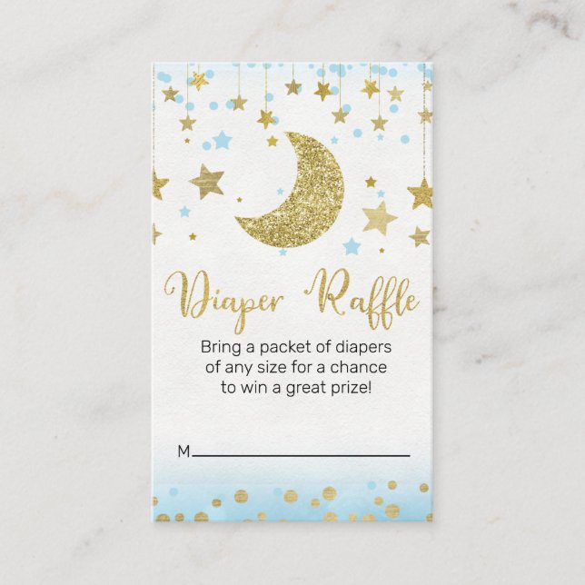 Over The Moon Diaper Raffle Request Insert (Front)