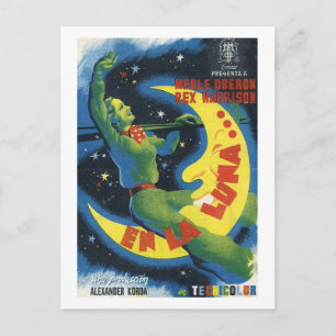 Over the Moon, Film Movie 1937 Vintage Postcard