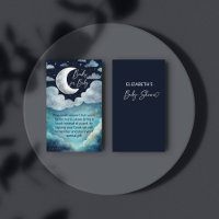 Over the moon galaxy baby shower books request