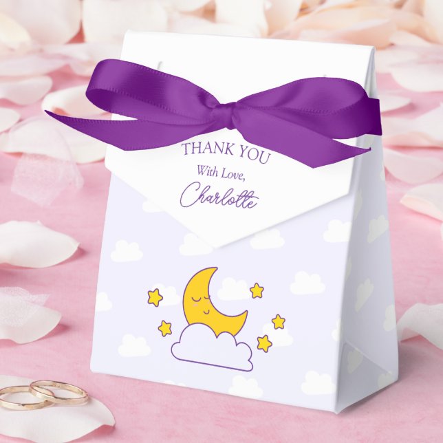 Over the Moon Gender Neutral Baby Shower Thank You Favour Box (Wedding)