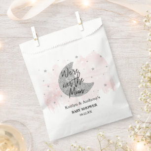 Over The Moon Girls Baby Shower Favour Bag