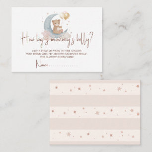 Over The Moon Guess How Big Is Mummy Belly Card