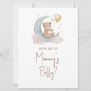 Over the Moon Guess How Big Is Mummy Belly Card