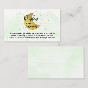 Over The Moon   Neutral Baby Shower Display Shower Enclosure Card