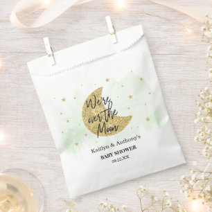 Over The Moon Neutral Baby Shower Favour Bag