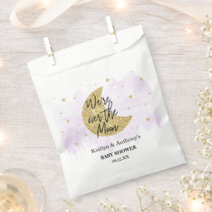 Over The Moon   Neutral Baby Shower Favour Bag