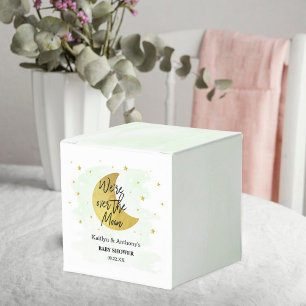 Over The Moon Neutral Baby Shower Favour Box